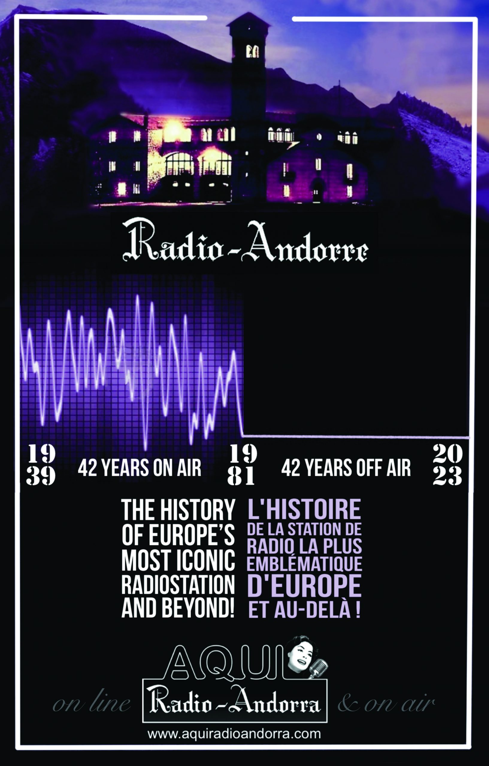 Advertisement for Radio Andorra's history