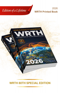 Buy shortwave radio guide – WRTH 2026 printed book, the 80th special edition of the World Radio TV Handbook, featuring the most comprehensive global broadcasting directory.